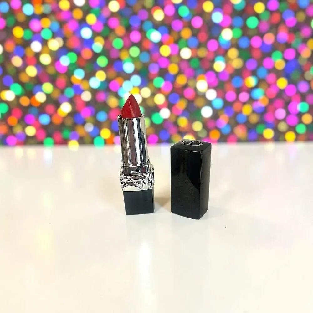 CHRISTIAN DIOR ROUGE DIOR SATIN LIP BALM In Shade 999 0.12 OZ New without box